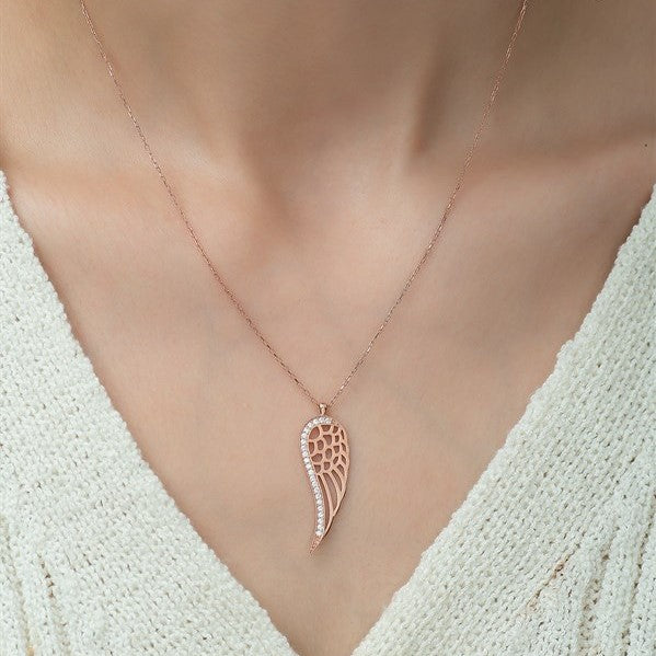 925 Sterling Angel Wing Necklace