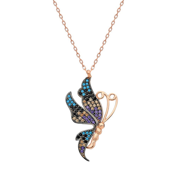 925 Sterling Silver Butterfly Necklace