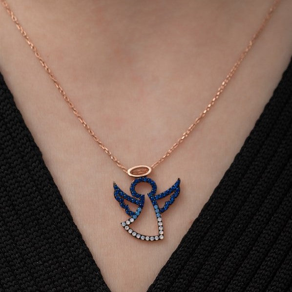 925 Sterling Silver Angel Necklace