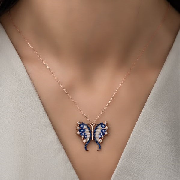 Womens Butterfly Necklace
