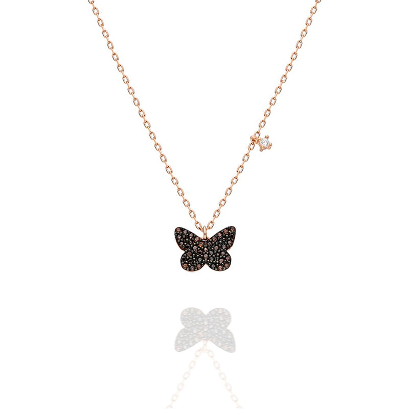 925 Sterling Silver Tiny Butterfly Necklace