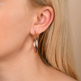 Sterling Silver Hoop Earrings 40 mm