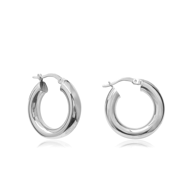 Sterling Silver Hoop Earrings 25 mm
