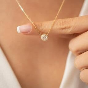 Solitaire Italian Necklace