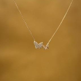 Butterfly Pendant Chain Sterling Silver