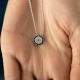 Women's Sterling Silver Evil Eye Necklace