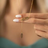 Women's Sterling Silver Leaf Necklace