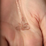 Women's Sterling Silver Lotus Flower Necklace
