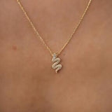 Women's Sterling Silver Snake Necklace