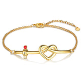 Gold Plated Baby Heart Shape Bracelet