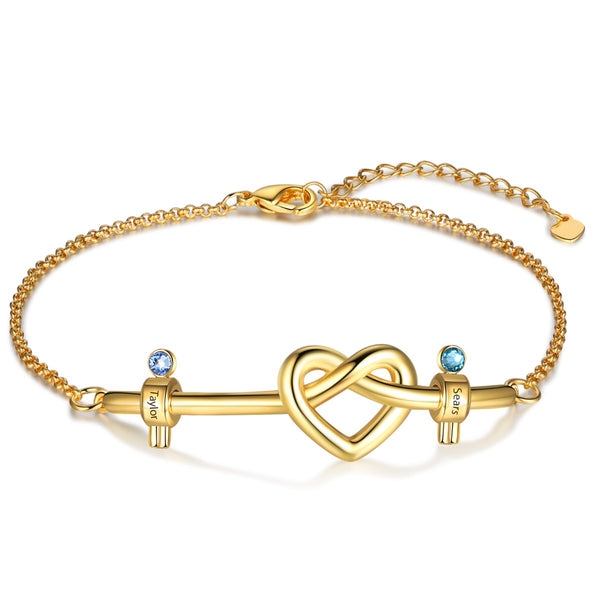 Gold Plated Baby Heart Shape Bracelet