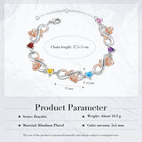 Custom Infinity Flower Bracelet