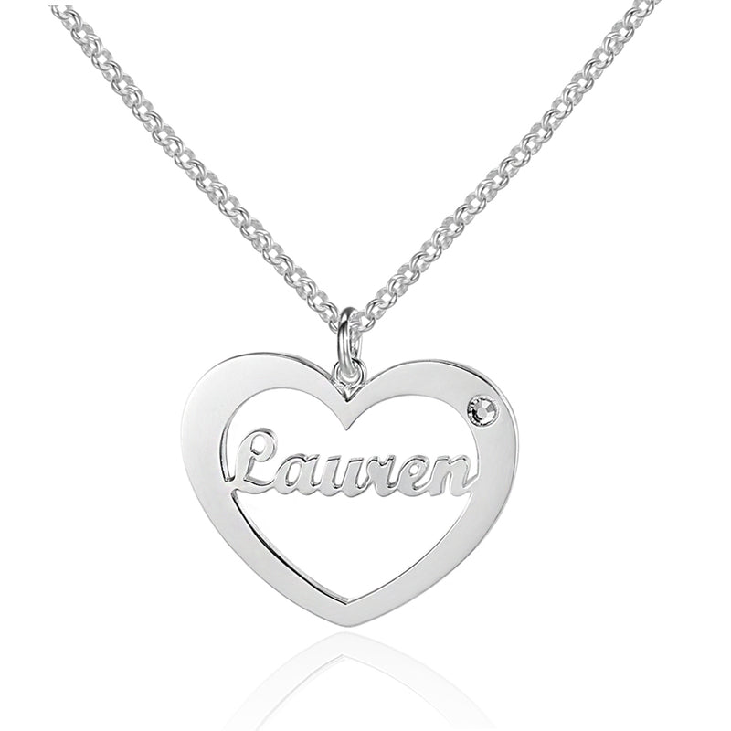 Wholesale Custom Heart Name Necklace