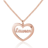 Wholesale Custom Heart Name Necklace