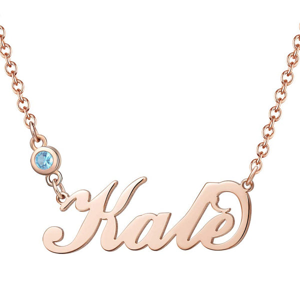 Custom wholesale Silver/Gold/Rose Gold name necklace