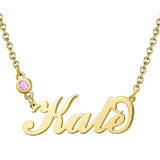 Custom wholesale Silver/Gold/Rose Gold name necklace