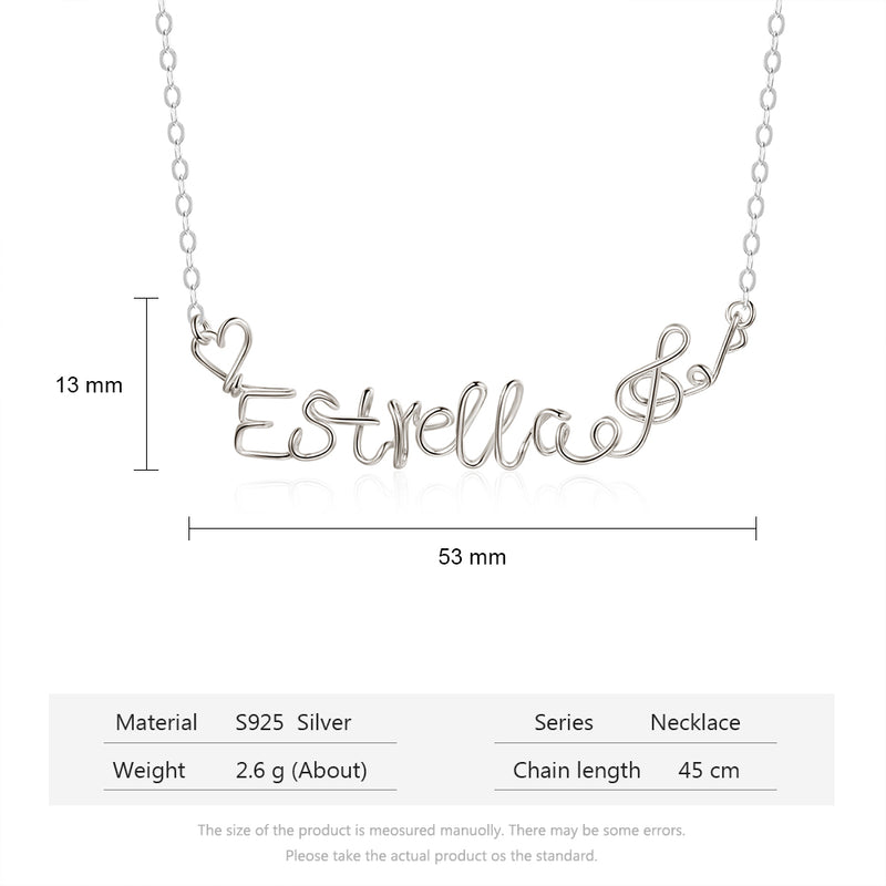 925 Sterling silver Name necklace