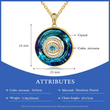 Rhodium Plated Personalized Evil Eye Pendant Necklace